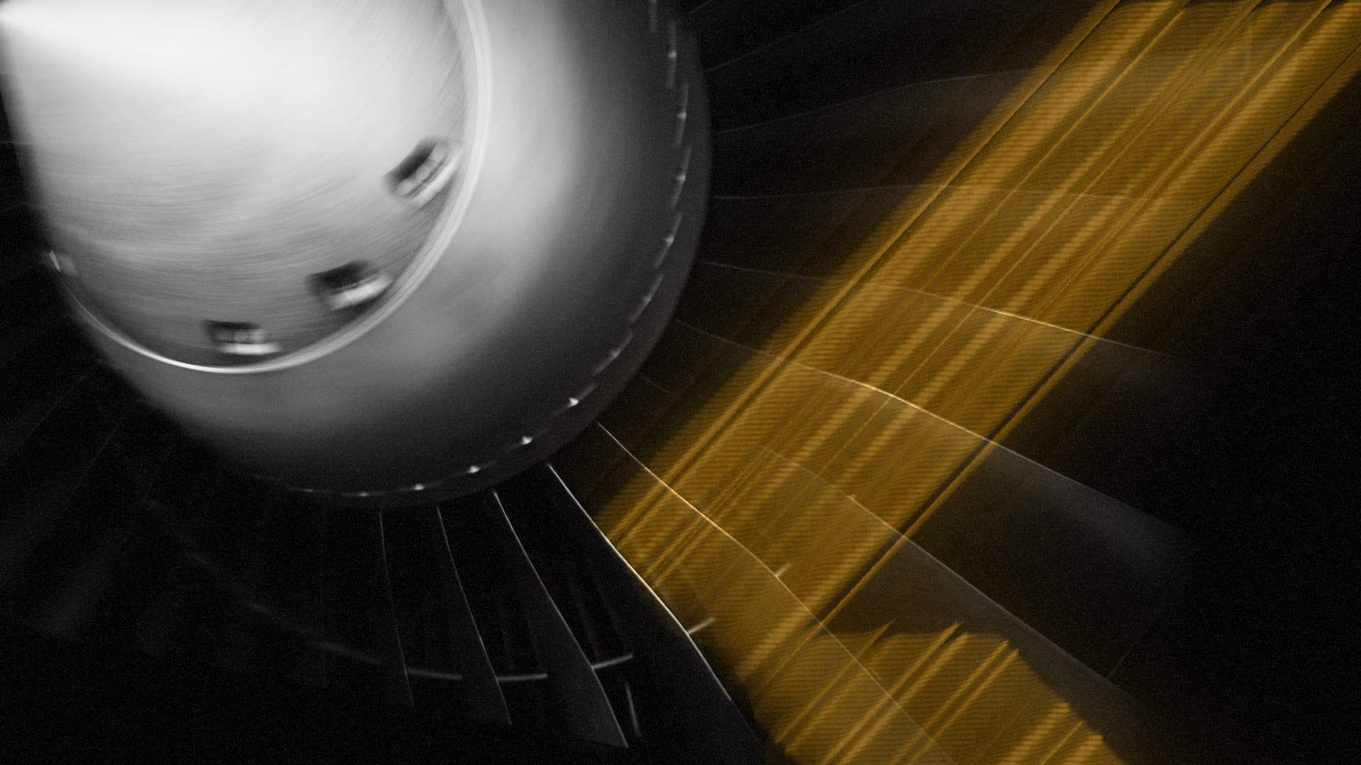 Turbine intake under warm directional light